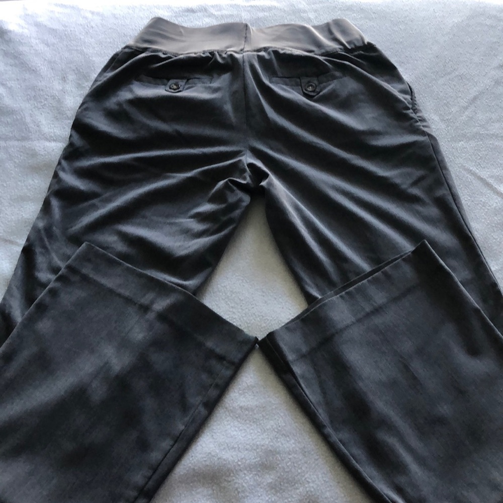 LIZ LANGE MATERNITY GREY DRESS PANTS - Picture 6 of 12